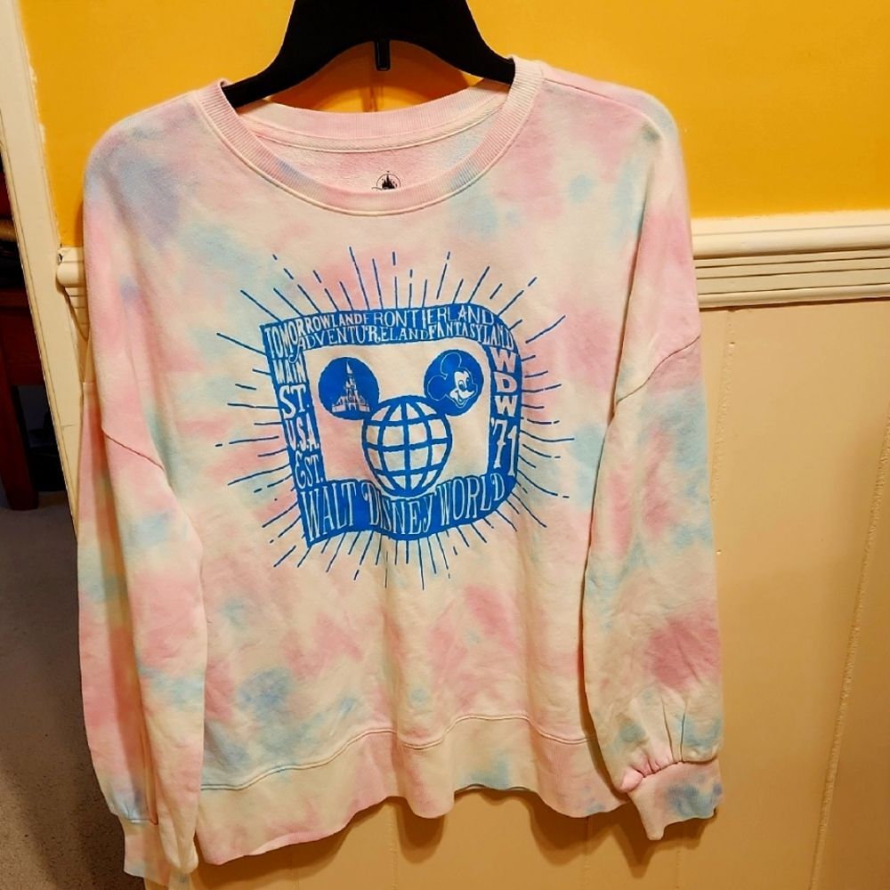 Walt Disney World Vintage Tye-Dye Sweatshirt Women's Size L
